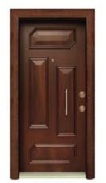 Turkish Safety Steel Wooden Exterior Entry Security Turkey Armored Door