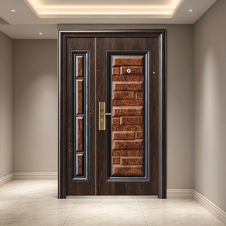 Customizable Door Made From Durable Steel Materials Offering Robust Protection and Advanced Security Features for Residential and Commercial Building Use