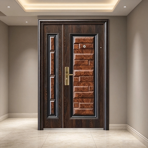 Customizable Door Made From Durable Steel Materials Offering Robust Protection and Advanced Security Features for Residential and Commercial Building Use