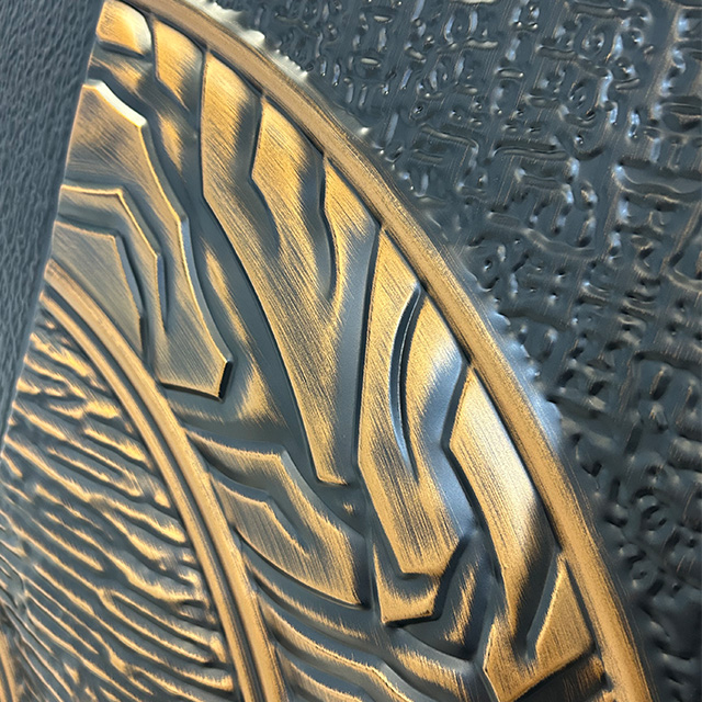 Heavy-Duty Tank-Style Smart Door Grade Antique Copper Imitation Entrance Door