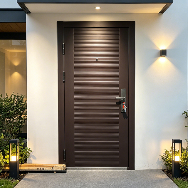 Durable Construction Steel Safety Door Quality Assured Single Door for Gate