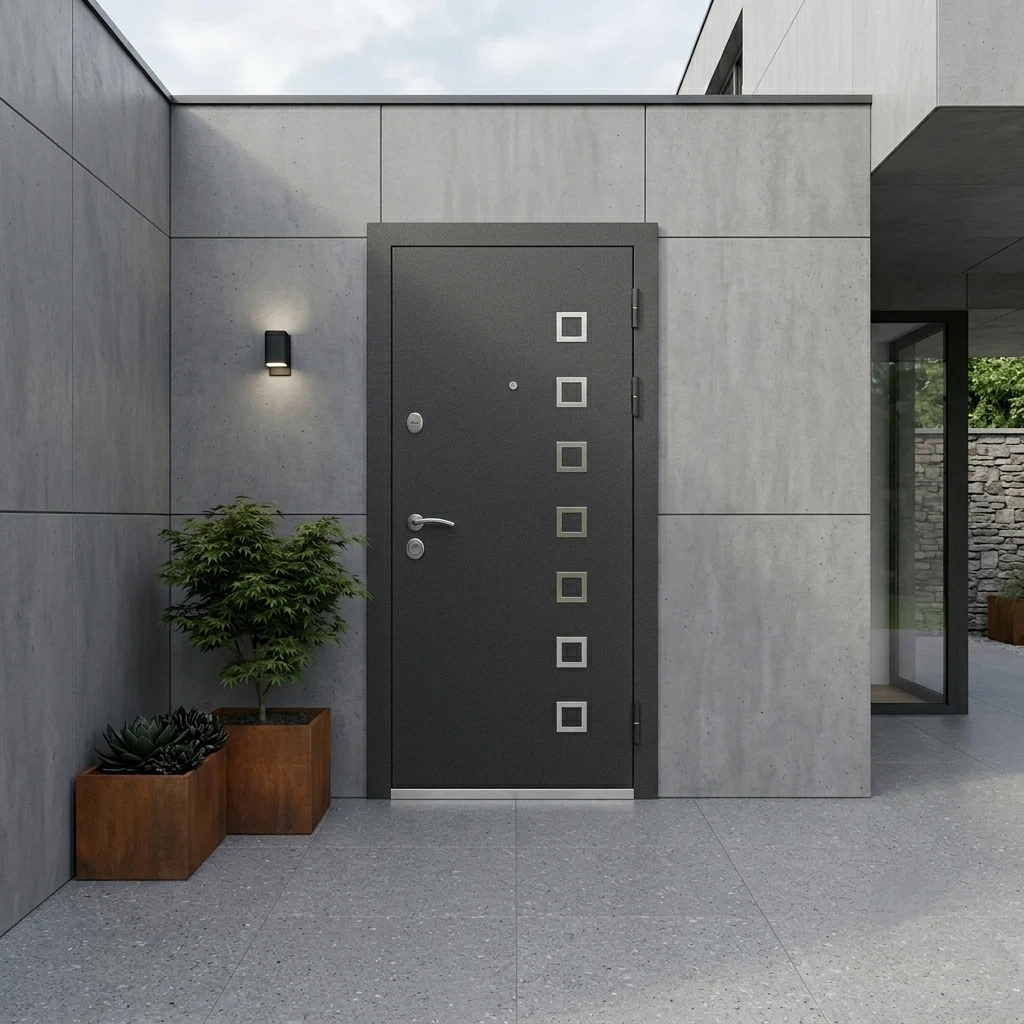 Heavy Duty Steel Security Russia Door Luxury Exterior Metal Door with Multi-Lock System