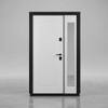 China Russia Design Glass Joint Double Security Steel Door for Apartment