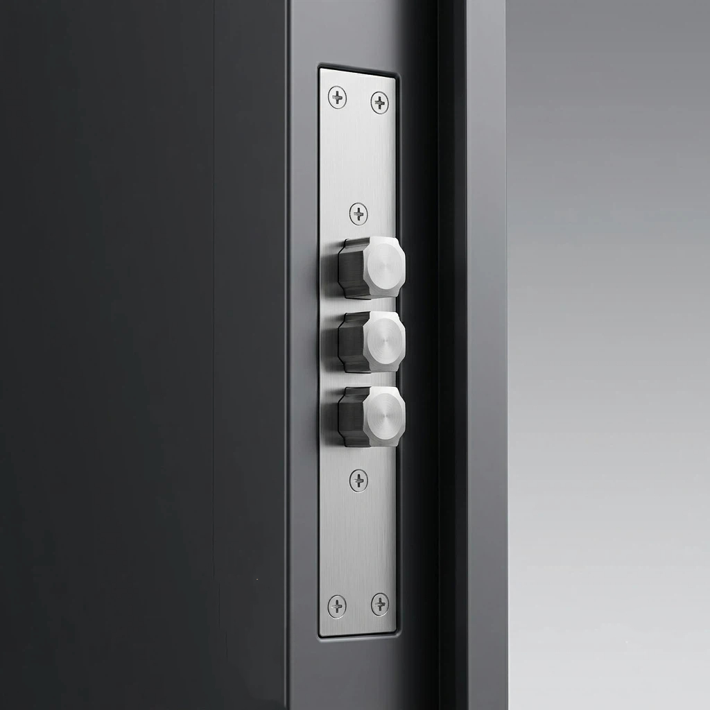 Popular Design Exterior Steel Security Doors Contemporary Russia Residential Steel Door Plain Main Gate Door with Multi-Lock