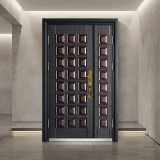 China Factory Manufacturing Aluminum Cast Main Doors and Steel Security Doors for Residential Commercial