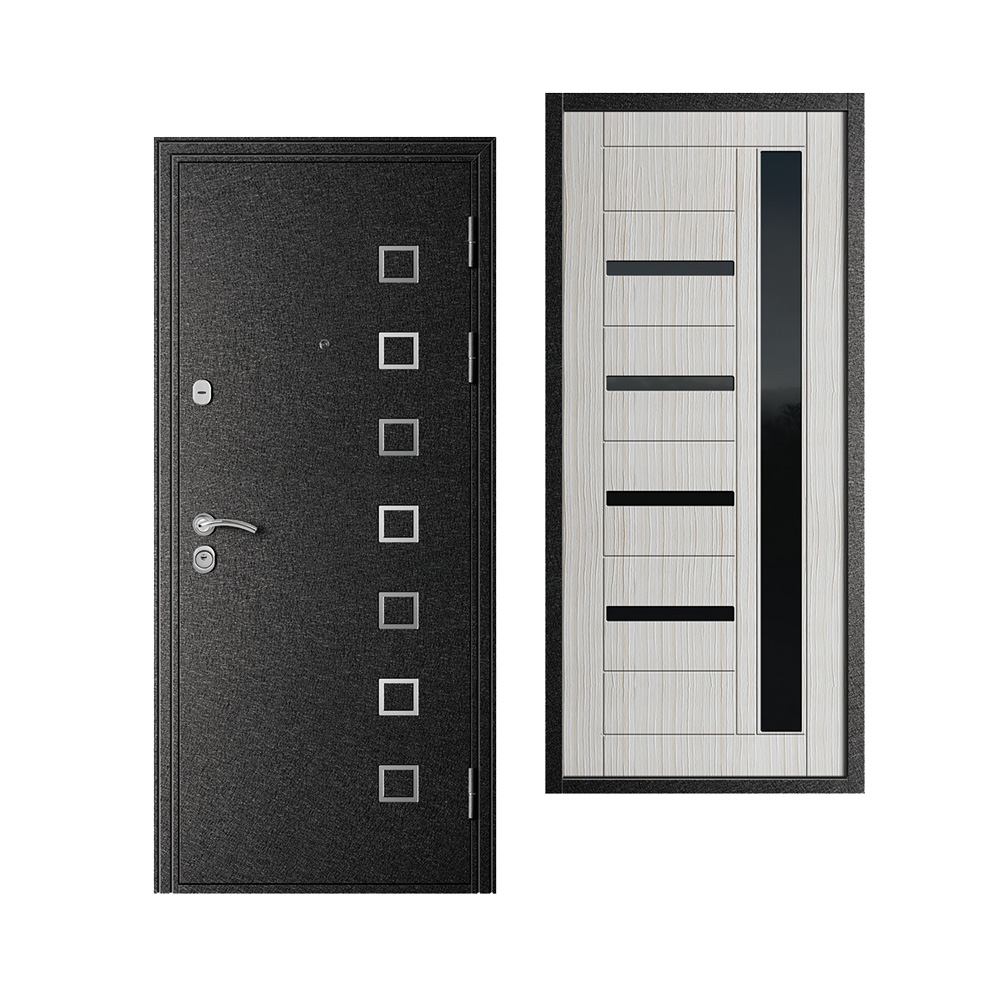 Heavy Duty Steel Security Russia Door Luxury Exterior Metal Door with Multi-Lock System