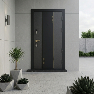 Single Leaf Russia Exterior Steel Door Main Gate Security Entrance Door Designs