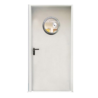 FPL-H5009 Single Leaves Fire Rated Steel Door with Vision Panel 