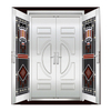 FPL-S50178 House Main Gate Double Leaf Double Swing Stainless Steel Door With Factory Price