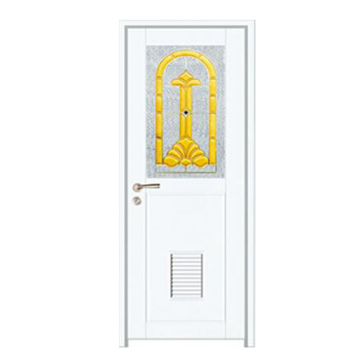 FPL-7014 New Luxury Design Glass Aluminium Bathroom Door 