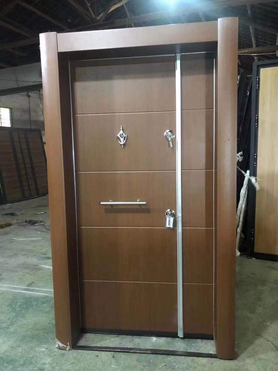Turkish Style Commercial Steel Wood Door Armored Door Designs Security Door