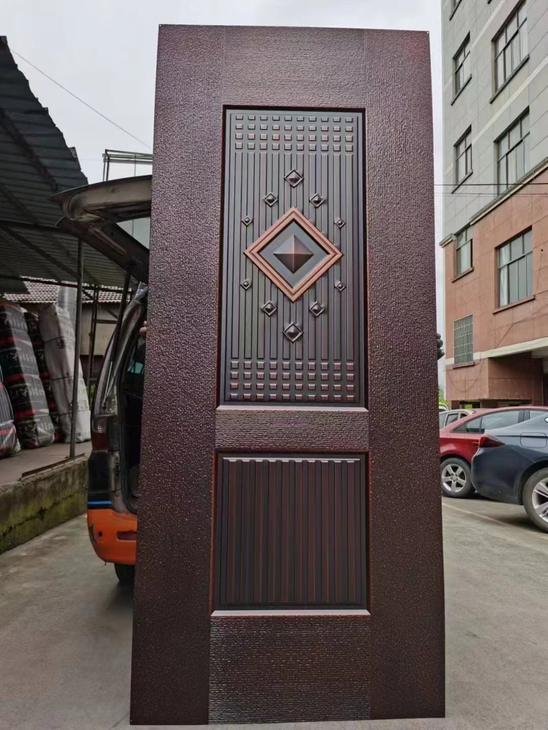 New Design Metal Door Steel Stamped Door Sheet Metal Iron Door Sheet Skin for Gate