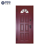 Factory Exterior Luxury Black Steel Main Entrance Door Metal Security Steel Wood Armored Russian Door for Home