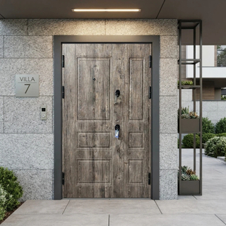 Main Entrance Steel Door Multi Locks Russia Steel Door Factory Direct Price