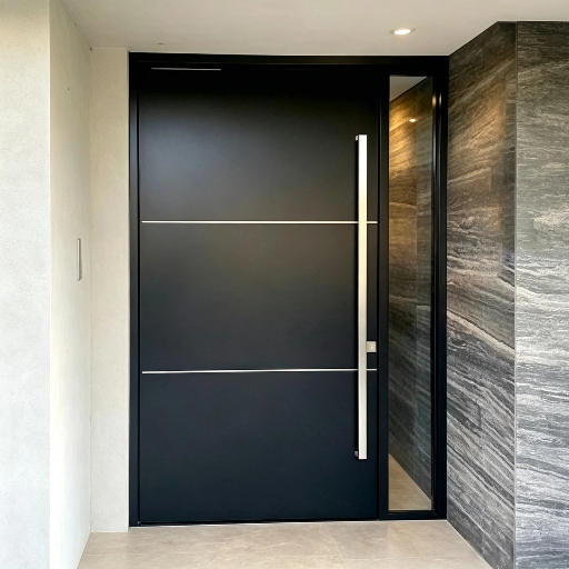 Modern Stylish Pivot Entry Door Direct From China Factory Custom Surface Pivot Front Door Wholesale Heavy‑duty Pivot Door For Luxury Villa Entrance Use