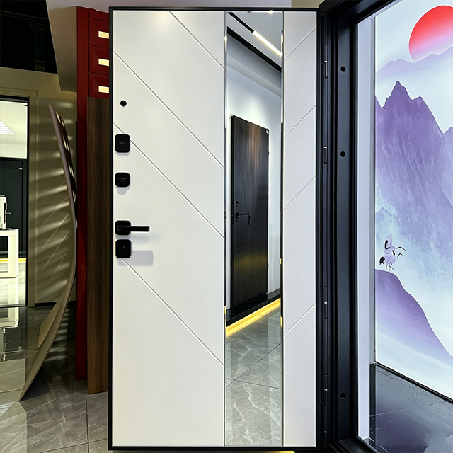 China Supplier Modern Design Steel Doors Factory Direct Price Exterior Russia Door