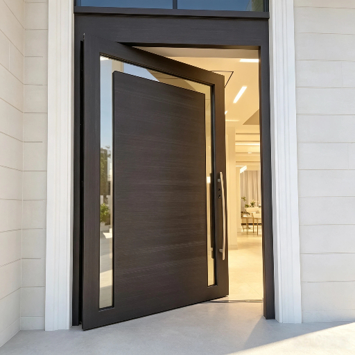 Custom Steel Pivot Door Factory Direct For Residential Entry