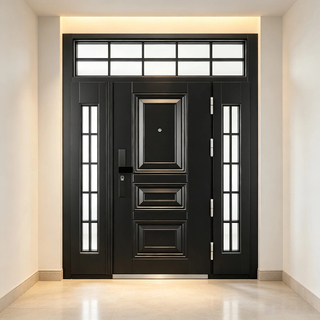 Modern Frameless Glass Joint Door With Easy Clean Coated Tempered Safety Glass For Master Bathroom Renovation