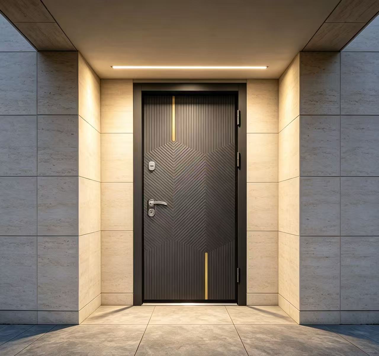 High Security Russian Market Steel Door Exterior Metal Entrance Door Home