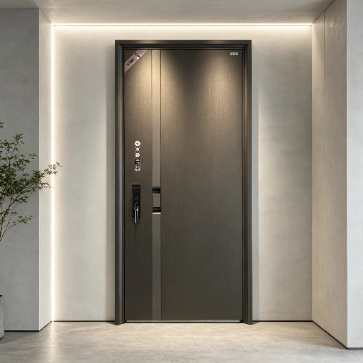 Smart Door Factory High Quality Facial Recognition Front Door