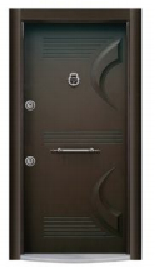 New Design Steel Wooden Turkish Doors External Safety Armored Turkey Door Residential House Entry Doors