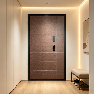 Weatherproof Steel Smart Door Direct China Factory Designed for Enhanced Residential Security 