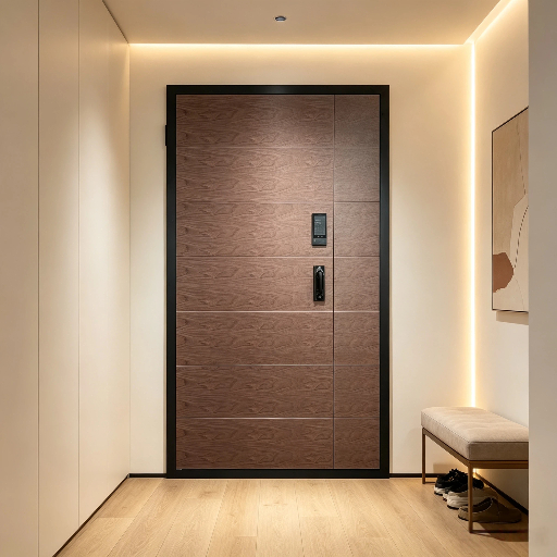 Weatherproof Steel Smart Door Direct China Factory Designed for Enhanced Residential Security 