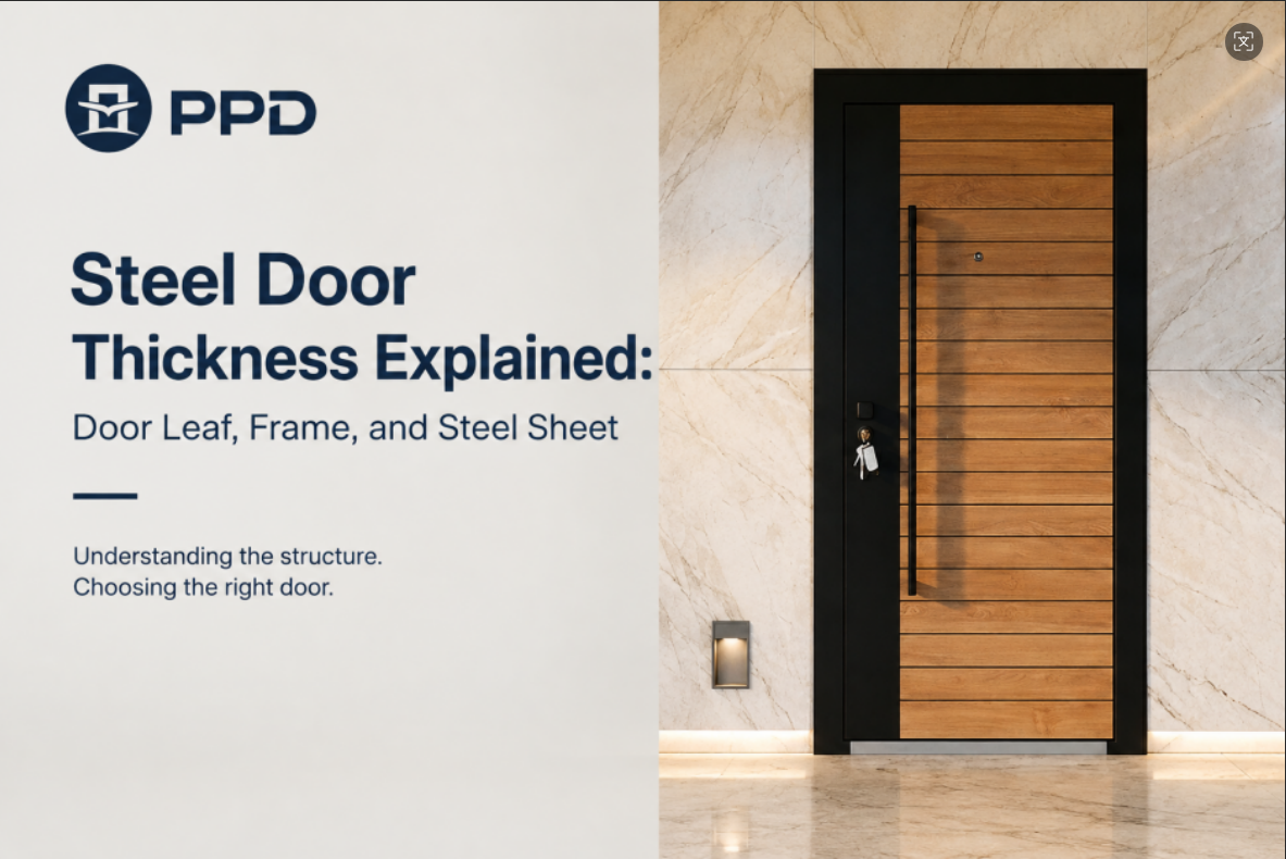 Steel Door Thickness Explained: Door Leaf, Frame, and Steel Sheet