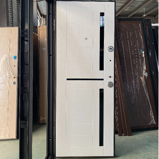 Luxury Main Russia Security Door Front Metal Back MDF Design Exterior Russia Steel Door for Home