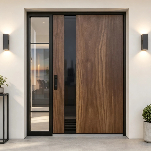 Modern Steel Pivot Door For Villa Main Exterior Entrance