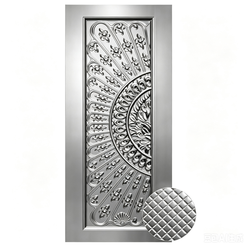 Factory Modern Exterior Metal Door Panels and Steel Door Skin China Supplier Wholesale Price