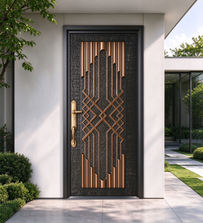 Custom Cast Door from China Factory Durable Metal Cast Door for Villa Exterior Entrance Security Use