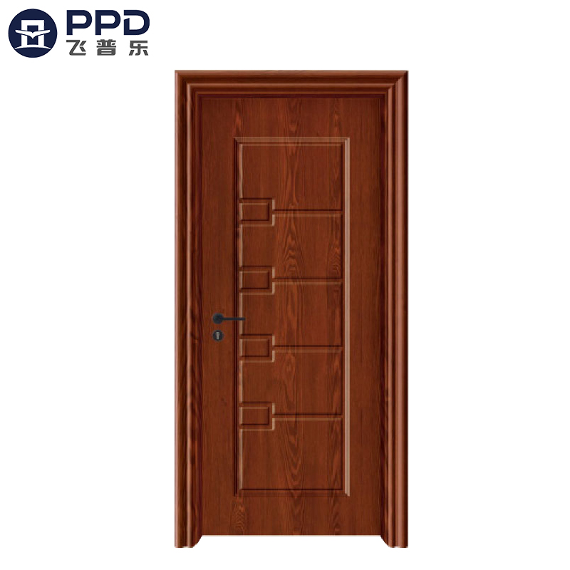 PHIPULO Antique Red Bedroom Interior WPC Wooden Door 