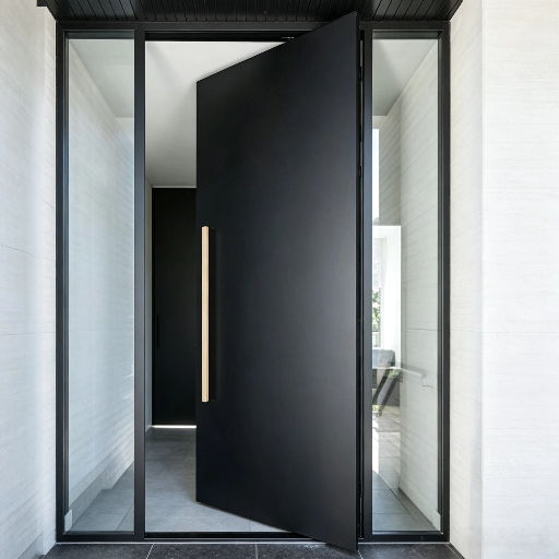 OEM Service Pivot Door From China Factory Modern Large Exterior Pivot Entrance Door Wholesale Custom Color Pivot Front Door For House Villa Decoration
