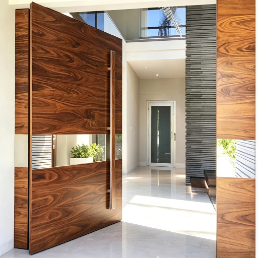 Custom Size Exterior Pivot Door for Villa Entrance Wholesale High Security Pivot Front Door Direct From China Factory