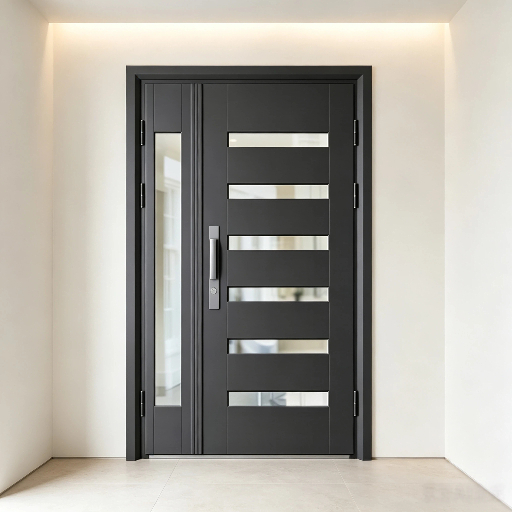 Premium Villa Glass Entry Security Door Heavy-duty Steel Door with Frosted Glass Wholesale Supplier from Professional Door Factory