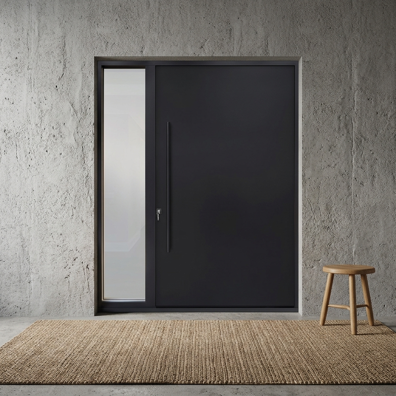 Heavy Duty Oversized Pivoting Front Door Pivot Door Systems with Smart Lock Security for Modern Villas