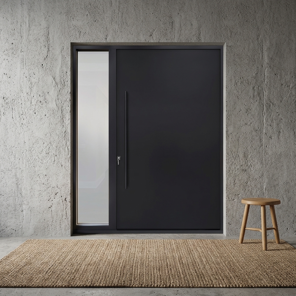 Heavy Duty Oversized Pivoting Front Door Pivot Door Systems with Smart Lock Security for Modern Villas