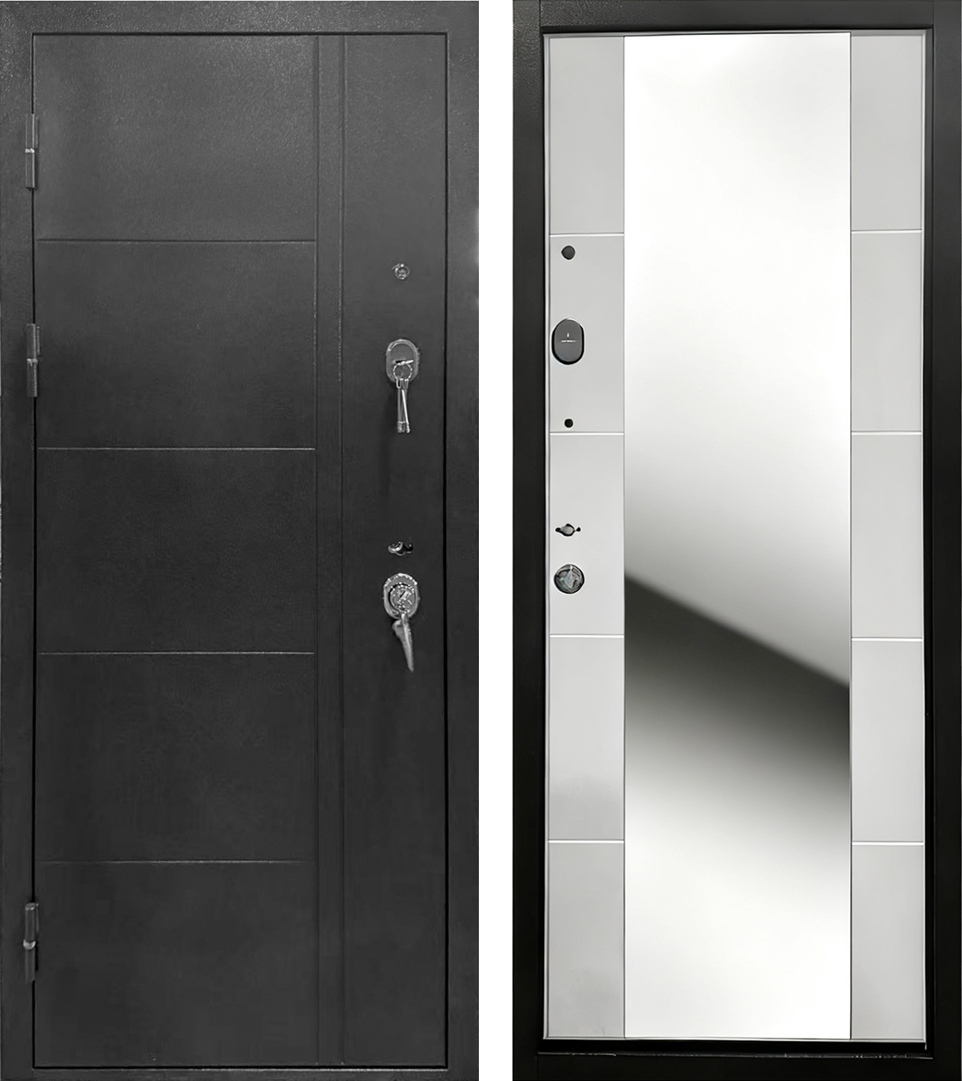 High Quality Russia Door Galvanized Steel Security Entrance Door Soundproof Anti Break Home Front Door Suitable For Russia Local Climate