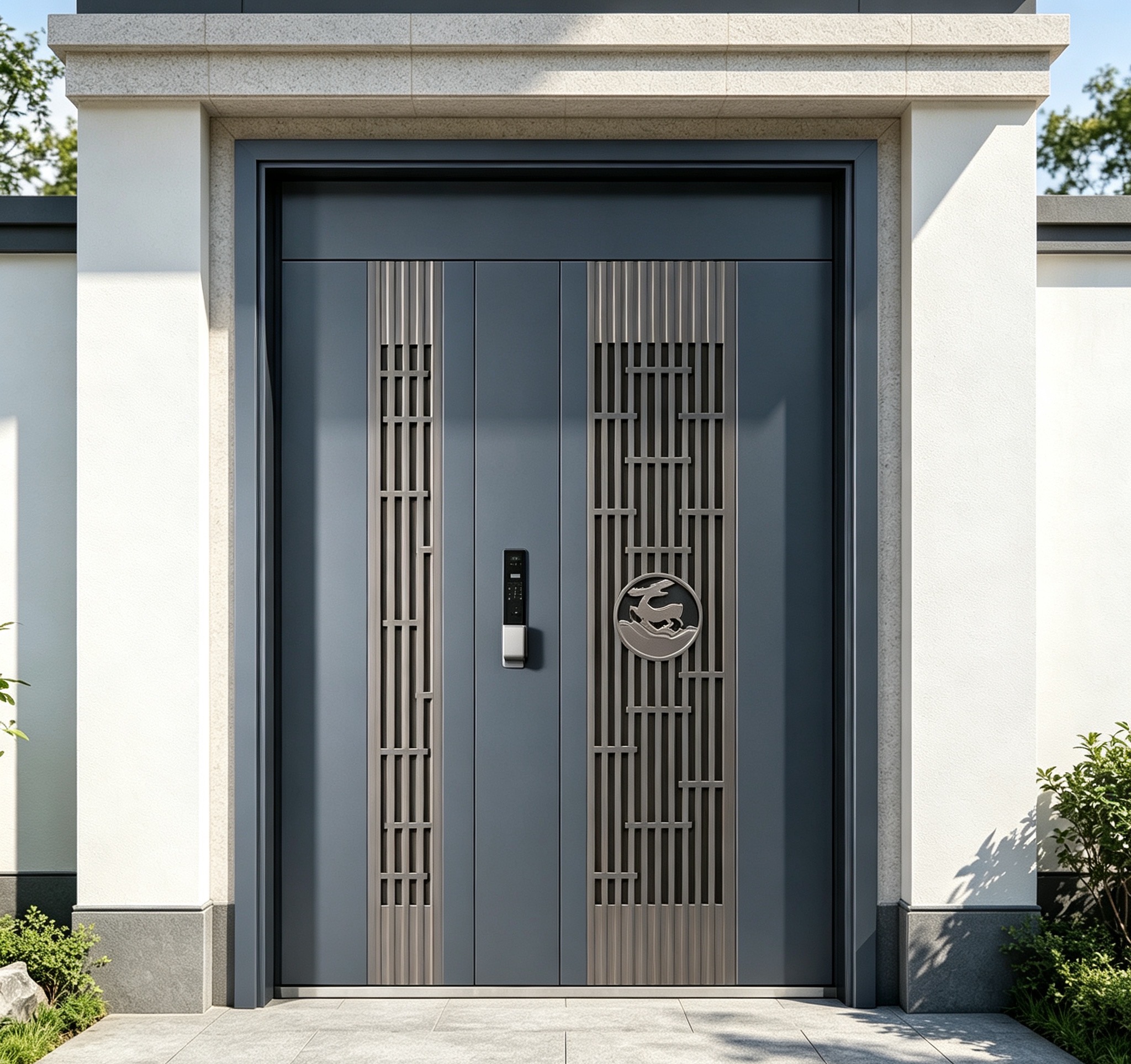 Biometric Fingerprint Smart Door Heavy Duty Exterior Security Door