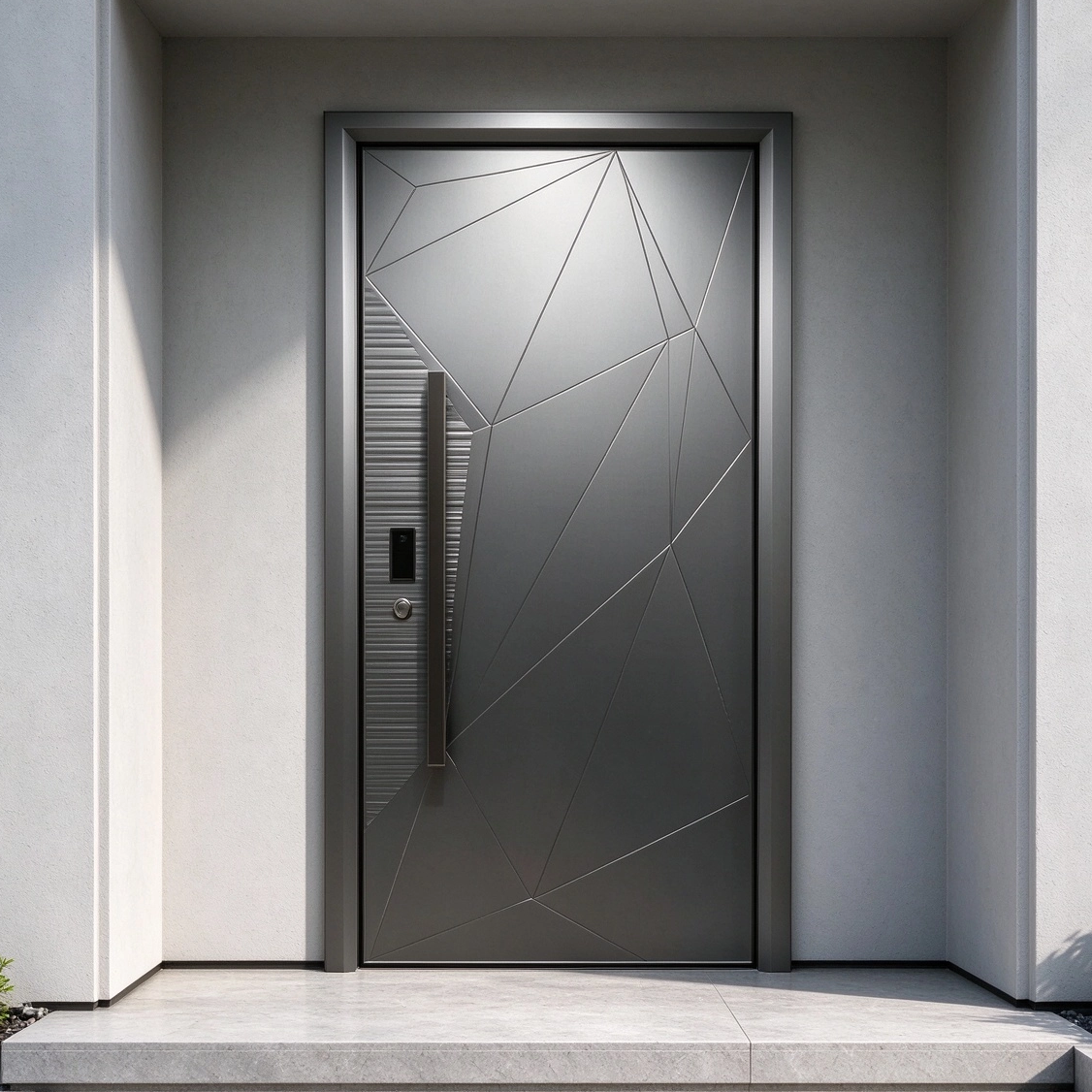 Custom Smart Door from China Factory Secure Keyless Entry Smart Door for Villa Residential and Commercial Building