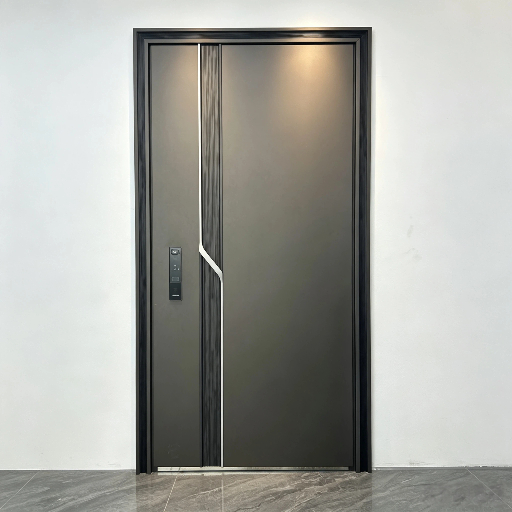 Smart Door Factory Direct Sale Custom Biometric Front Door
