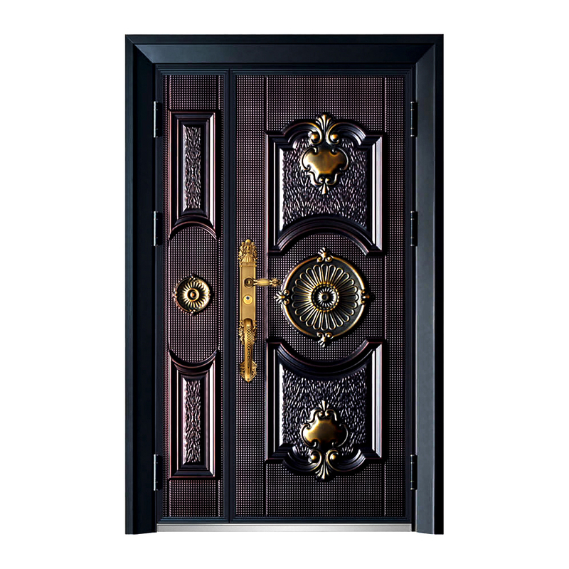 Newest Design Luxury Modern House Aluminium Cast Steel Door Bullet Proof Steel Door