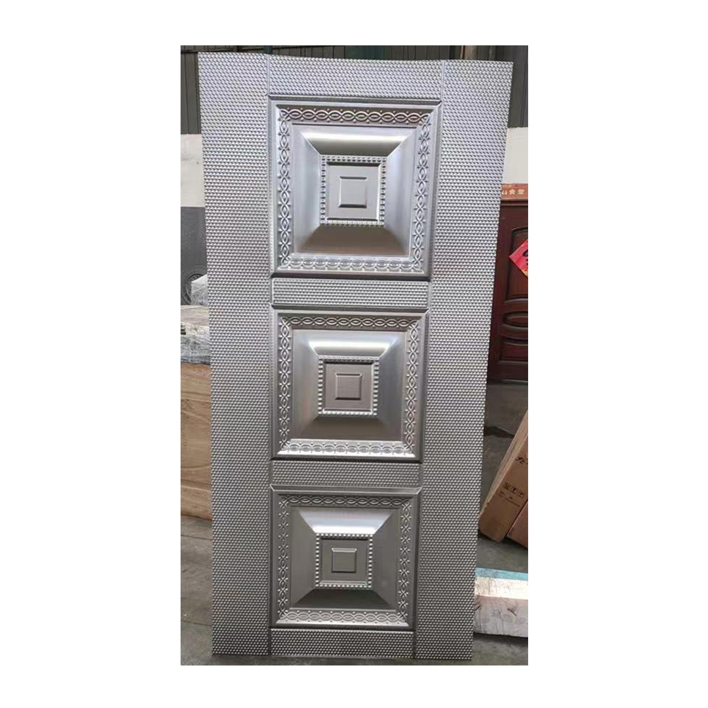 Popular Design Stamp Cold Rolling Metal Steel Door Skin Pattern Mould Galvanized Exterior Steel Door Sheet
