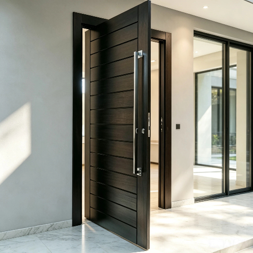 China Factory Wholesale Modern Pivot Front Door Custom Heavy‑weight Pivot Entrance Door High Performance Exterior Pivot Door For Luxury Villa Projects