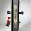 High End Cast Aluminum Pivot Door With Beautiful Double Sided Decorative Patterns And Anti Rust Surface Treatment