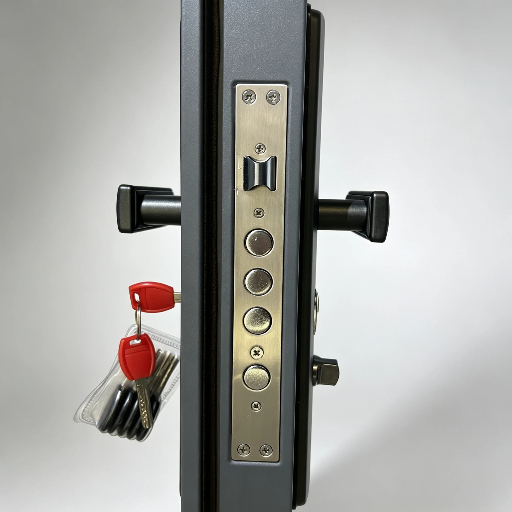 High End Cast Aluminum Pivot Door With Beautiful Double Sided Decorative Patterns And Anti Rust Surface Treatment