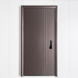 Luxury Modern Smart Steel Door Featuring 3D Facial Recognition And Smart Home Integration