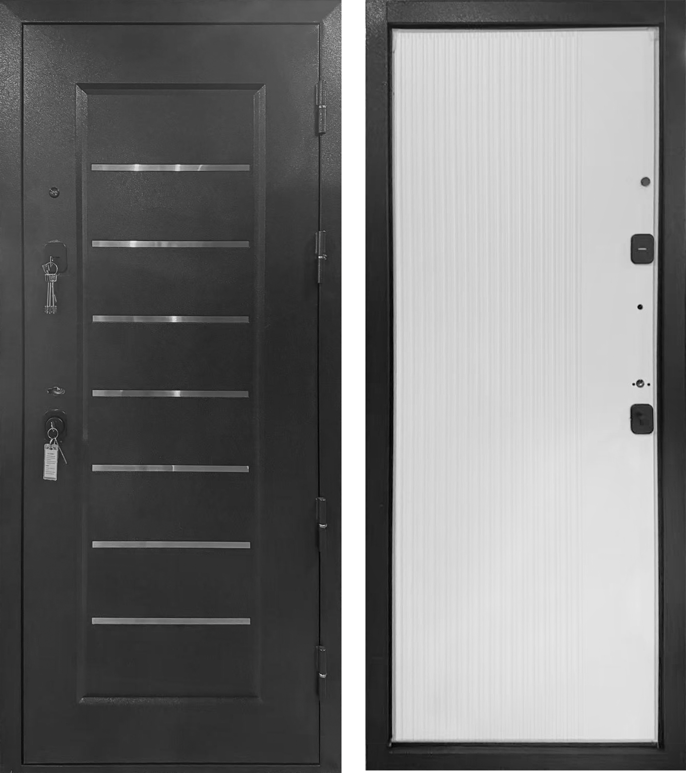 Intelligent Smart Lock Russia Door Modern Security Front Russia Door Anti Rust Material For New Constructed Building