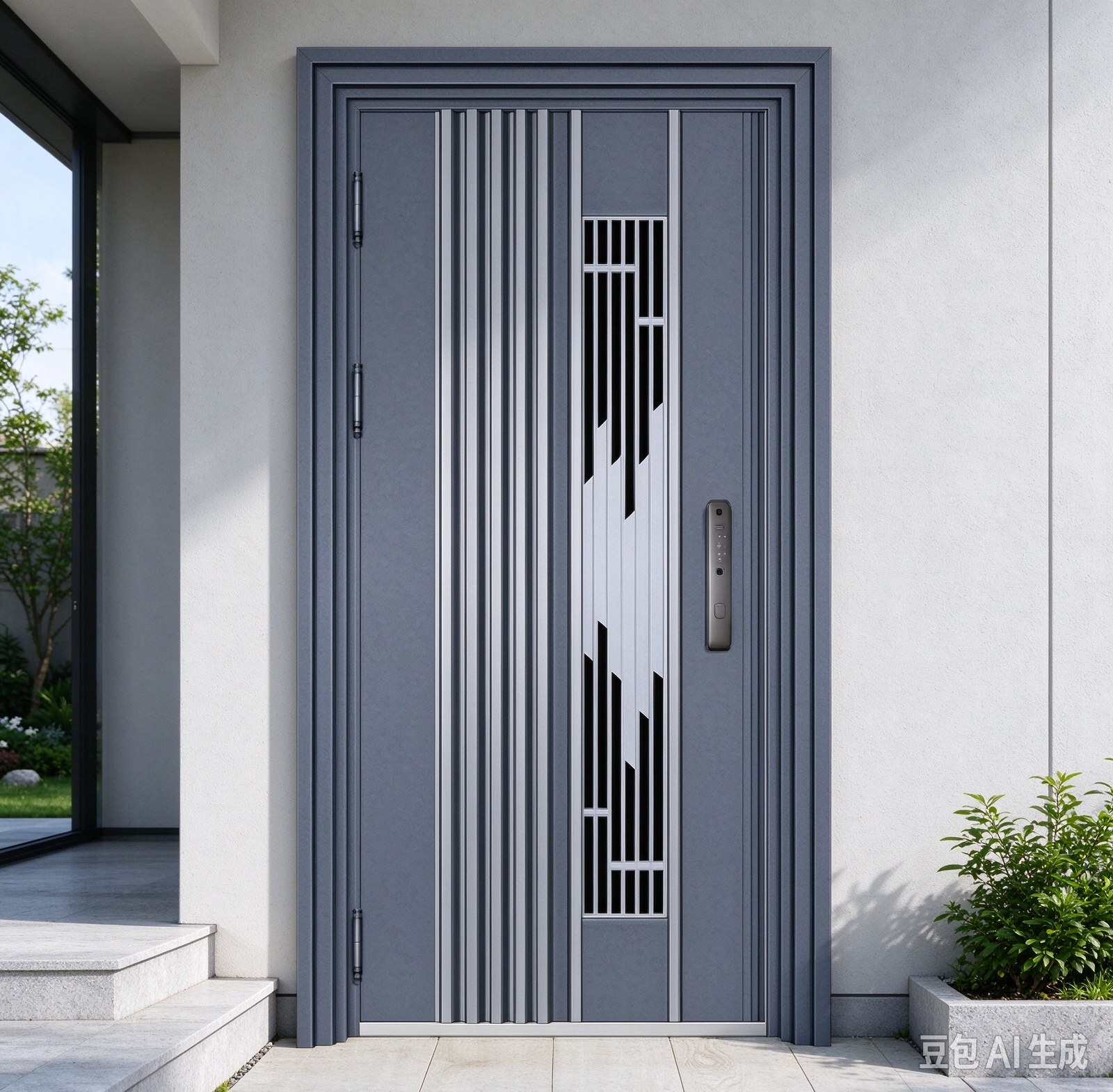 Premium Smart Door Made by Our Factory Reliable Keyless Smart Door for Outdoor Main Entry Installation